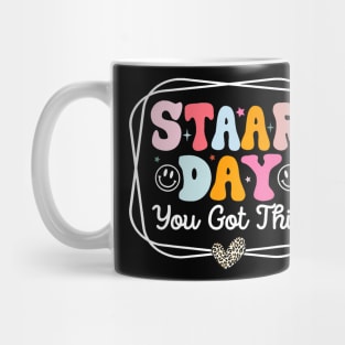 Test Staar Day You Got This Teacher Retro Groovy Testing Day Mug